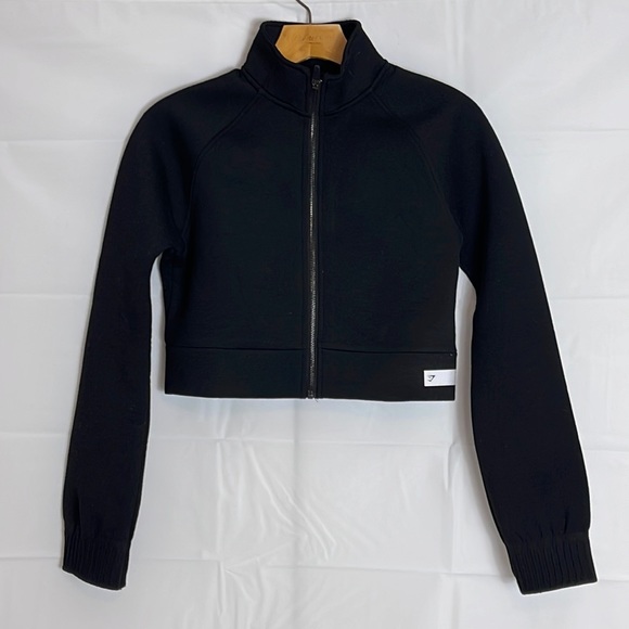 Gymshark Jackets & Coats Gymshark Long Sleeves Crop Jacket Zip